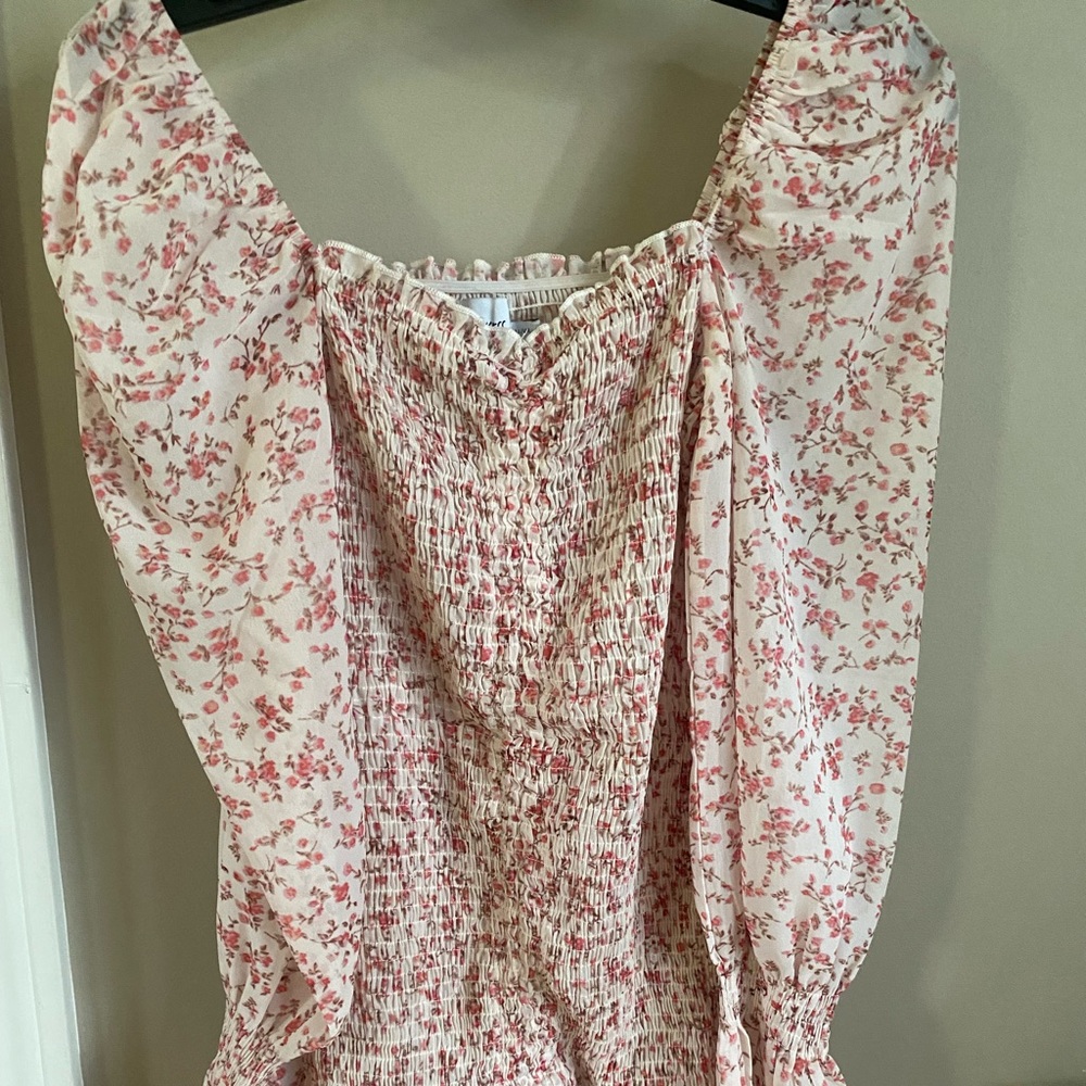 Princess Polly pink floral dress size 2
